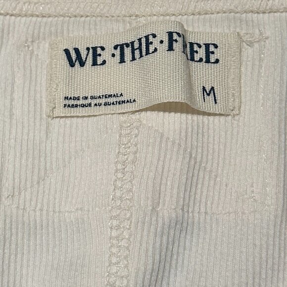 FREE PEOPLE Hummingbird Stretch Cotton Top in Ivory Size Medium - Picture 9 of 15